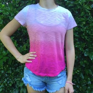 Abercrombie Light Pink to Dark Pink T-Shirt
